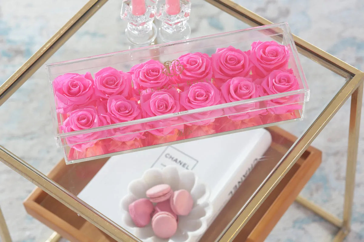 Madison Gold Twelve Roses Gift Box in Barbie-lish - Image 3