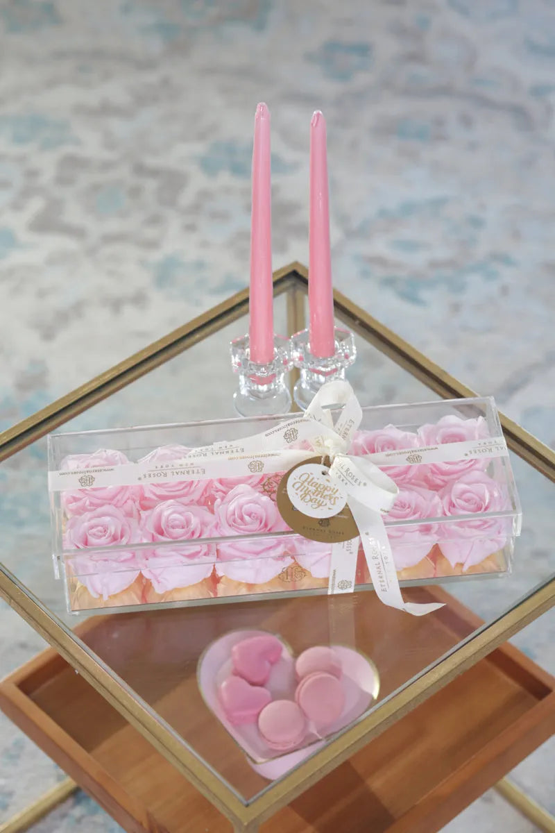 Madison Gold Twelve Roses Gift Box in Pink Martini - Image 3