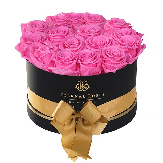 Luxury Roses Empire Gift Box - Small in Barbie-lish