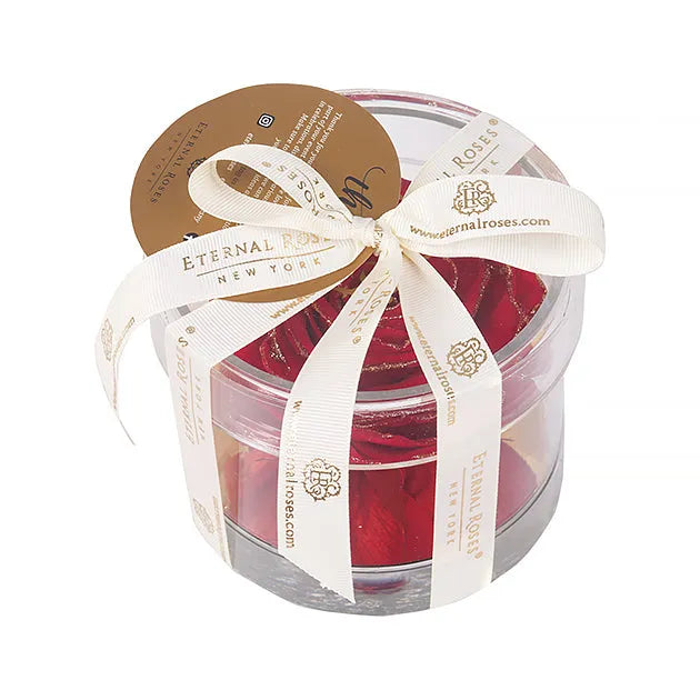 Vday Special-Madison Gold Round Acrylic Gift Box in Scarlet - Image 5