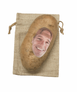 BURLAP SACK & POTATO FACE BUNDLE