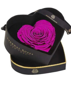 Chelsea Heart Eternal Rose Gift Box in Orchid