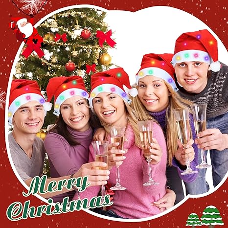 Christmas Light Santa Hat