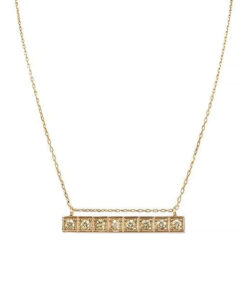 Citrine Bar Necklace