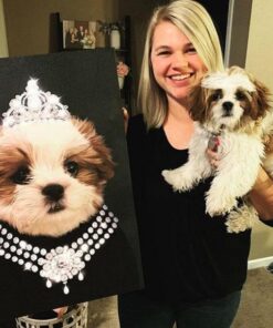 Classy Lady Custom Pet Portrait