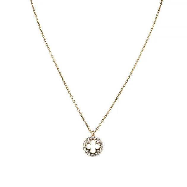 Clover Pave Necklace