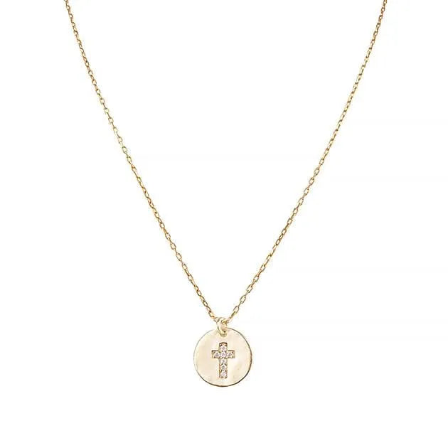 Cross Pave Necklace