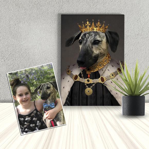 Crowned King Custom Pet Portrait - Image 4