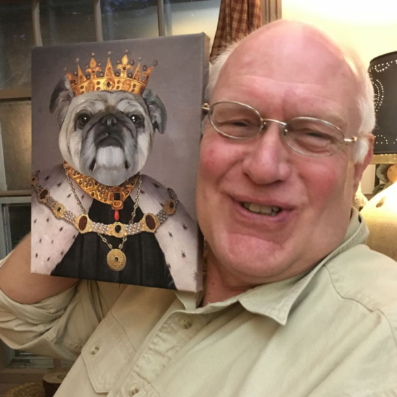 Crowned King Custom Pet Portrait - Image 5