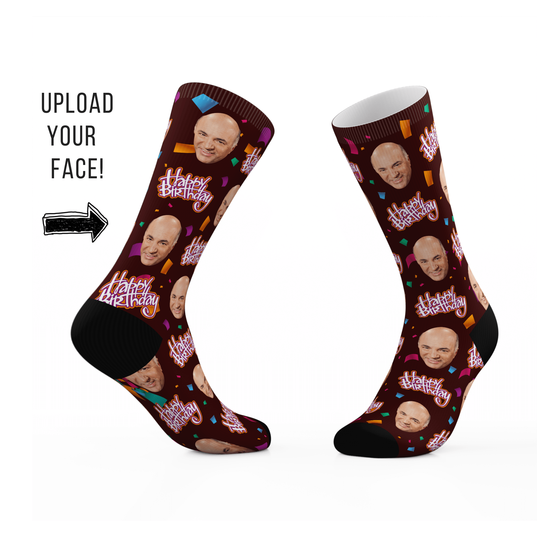 Custom Birthday Face Socks - Image 3
