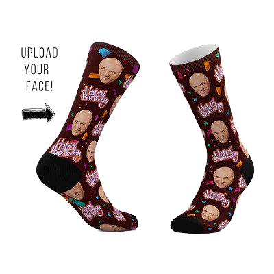 Custom Birthday Face Socks