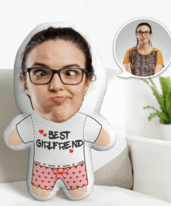 Custom Body Pillow Best Girlfriend Minime Teddy Pillow Custom Face Personalized Photo Minime Doll