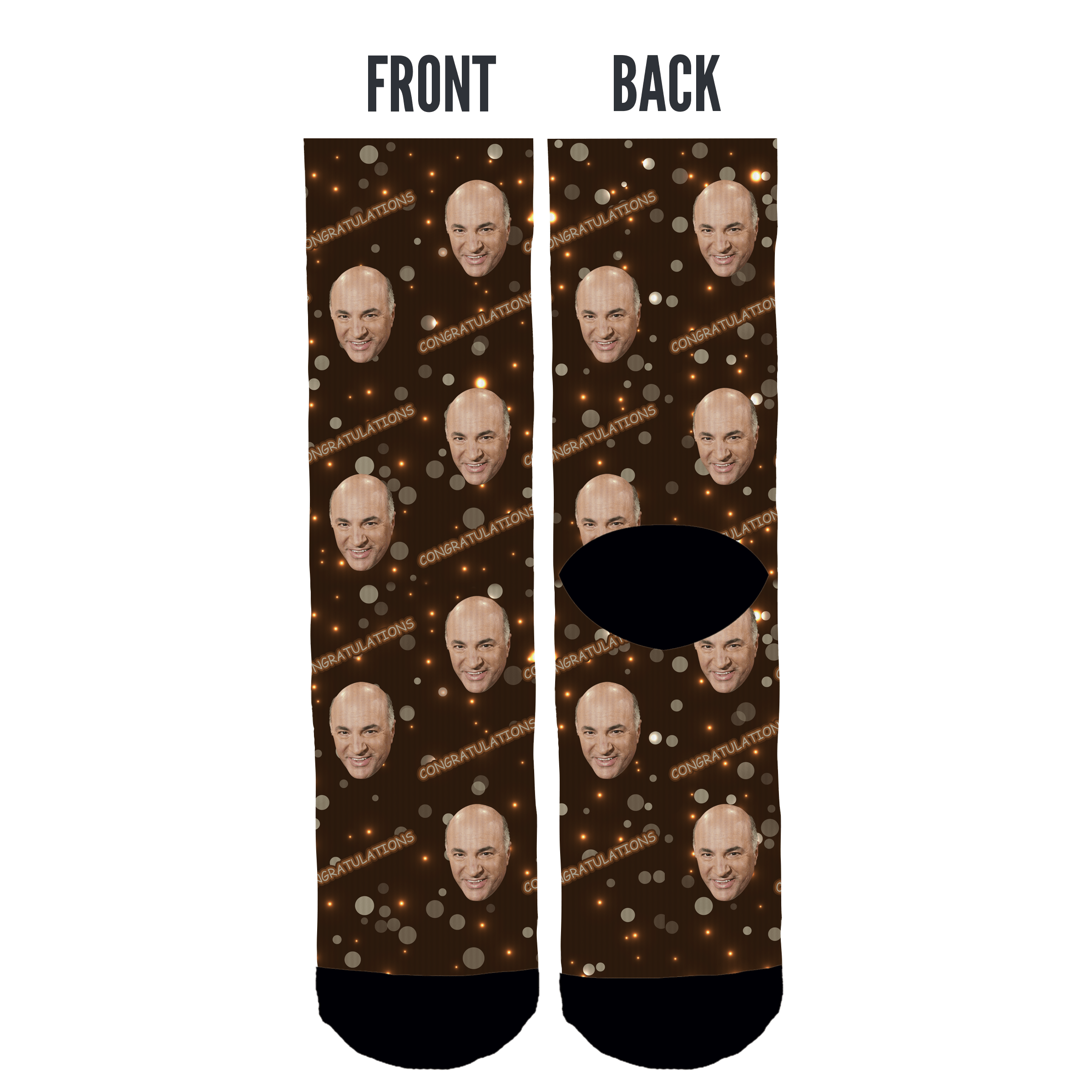 Custom Congrats Face Socks - Image 4