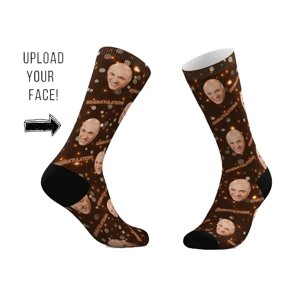 Custom Congrats Face Socks