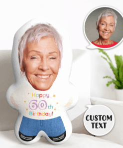 Custom Face Pillow Birthday Minime Throw Pillow Custom Text Personalized Birthday Gifts