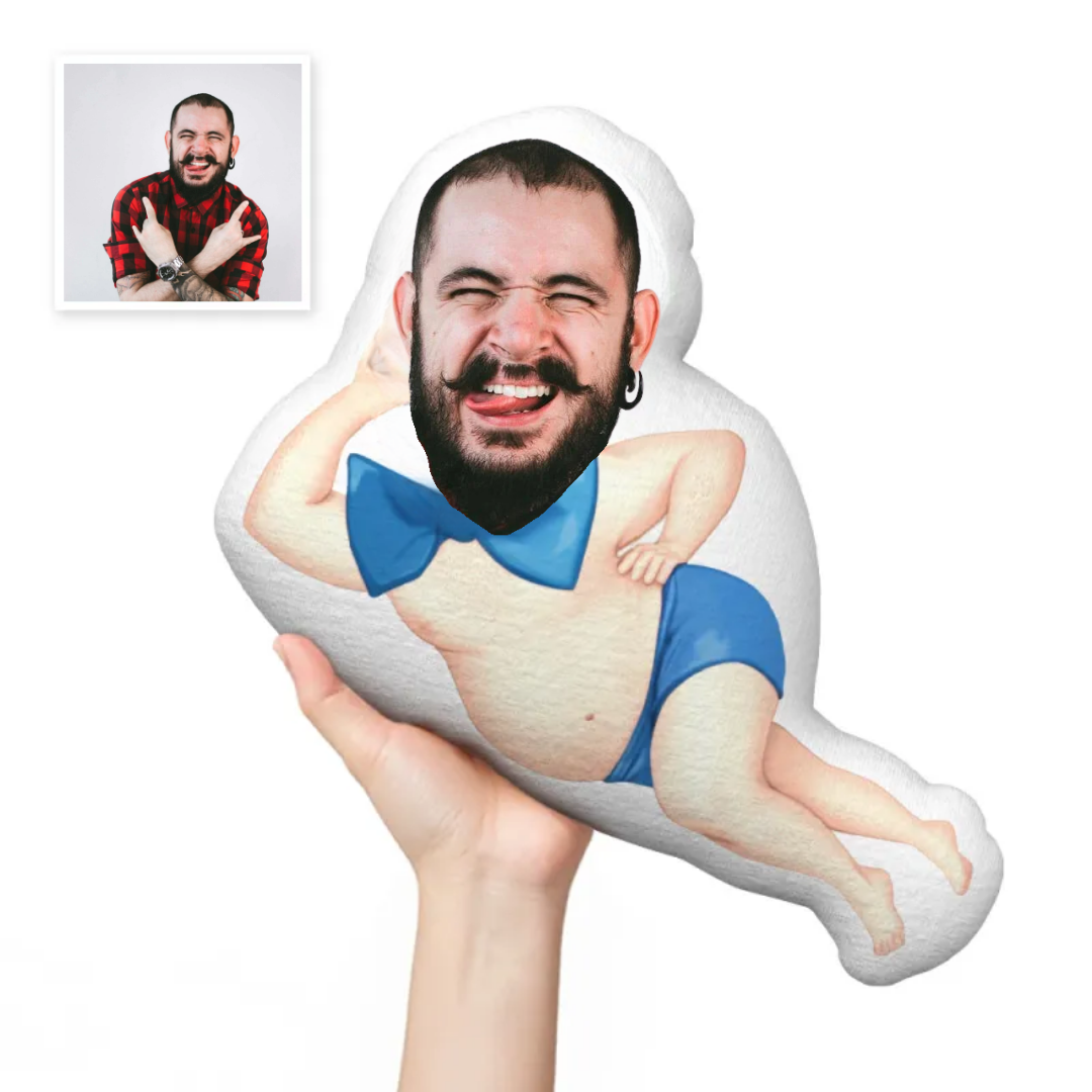 Custom Face Pillow Gag Boyfriend Photo Pillow MiniMe Doll