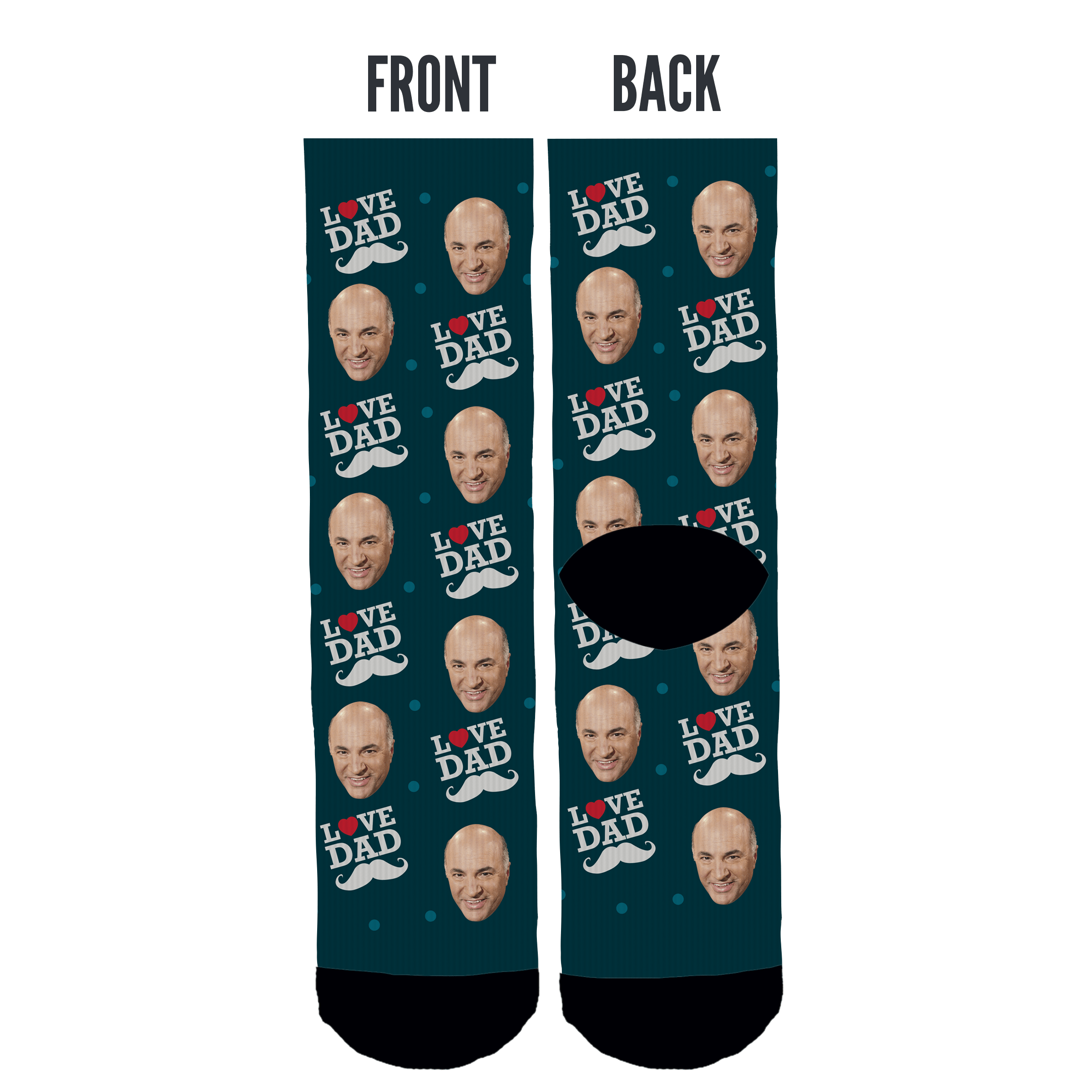 Custom "I Love Dad" Face Socks - Image 4