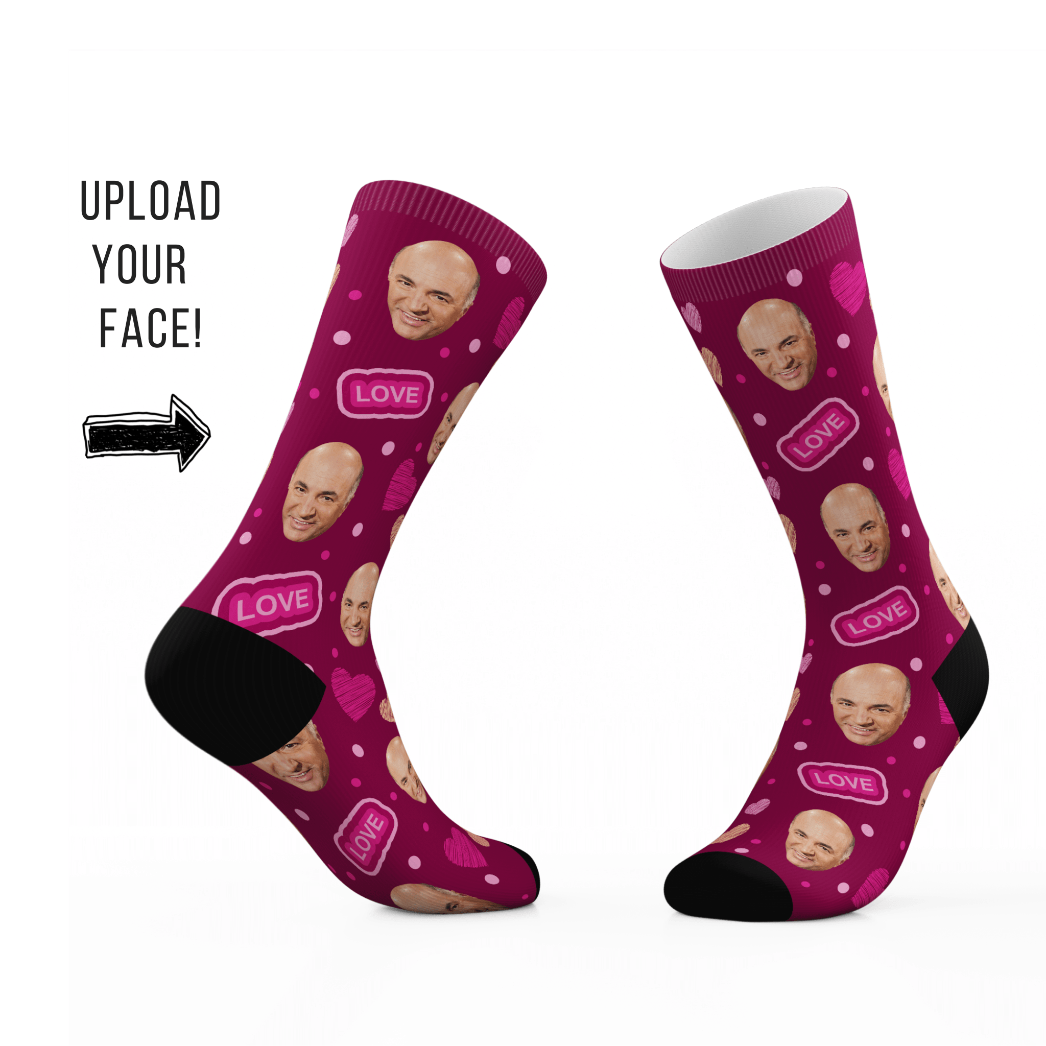 Custom Love Face Socks - Image 5
