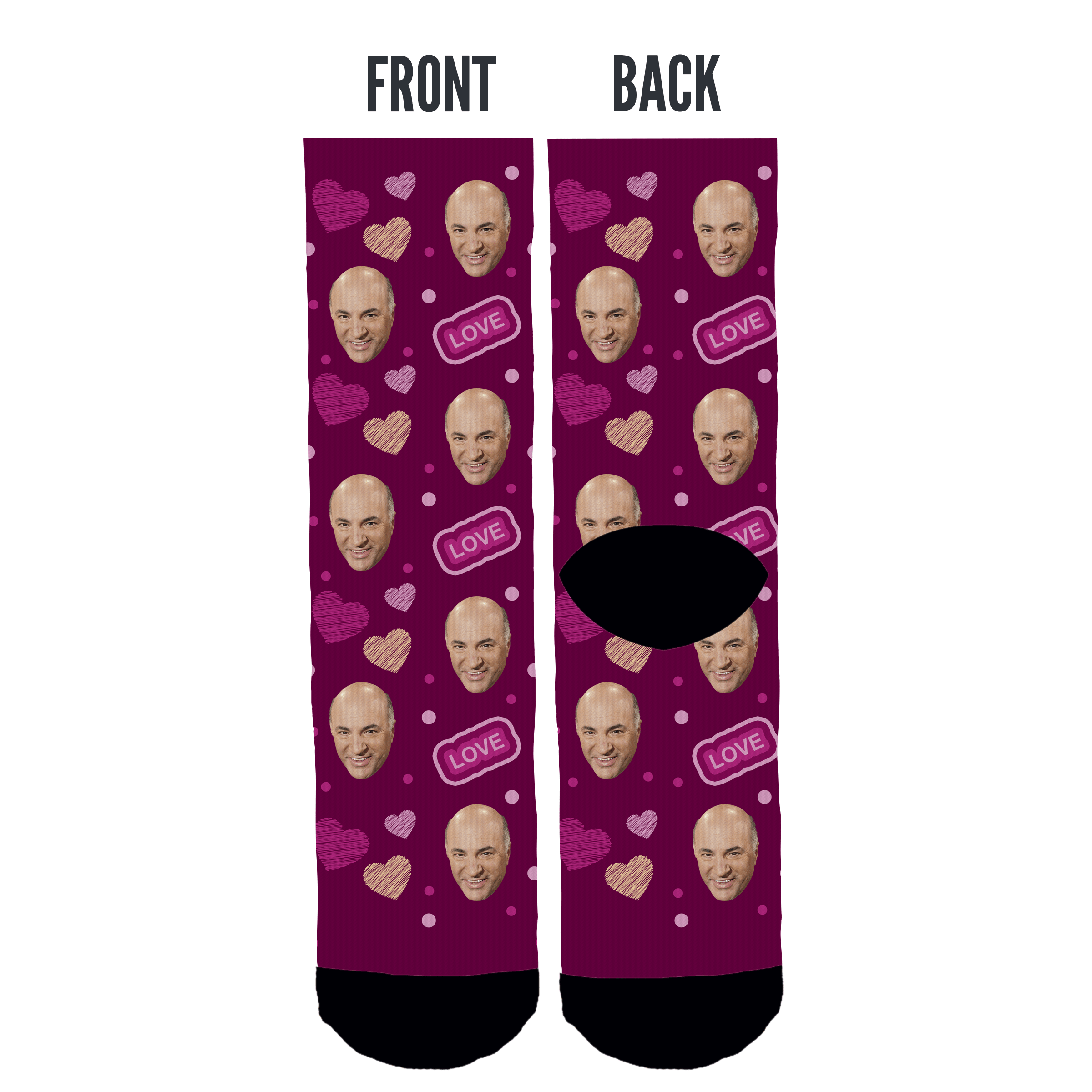 Custom Love Face Socks - Image 4