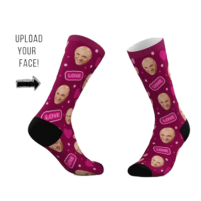 Custom Love Face Socks