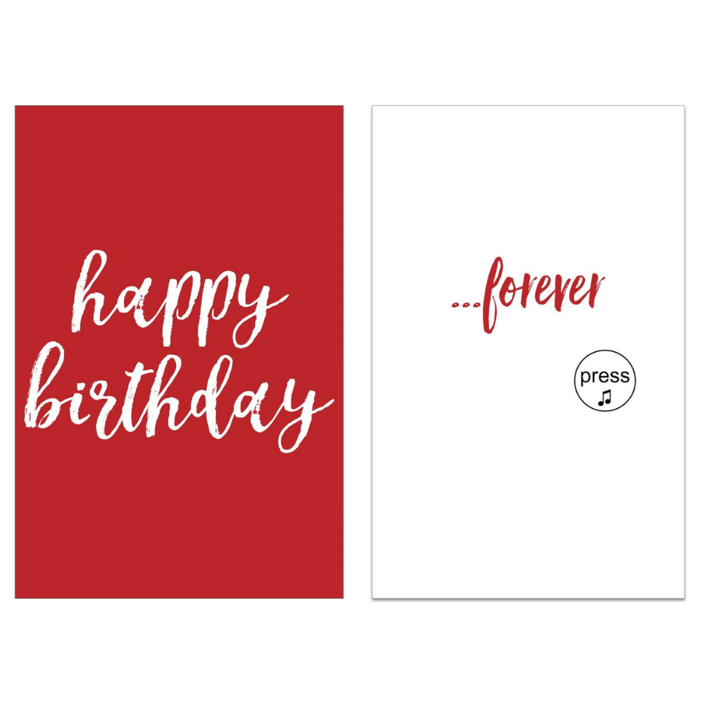 Endless Birthday Song Card + Glitter - Image 3