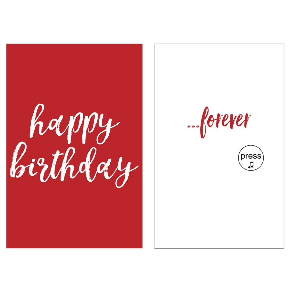 Endless Birthday Song Card + Glitter
