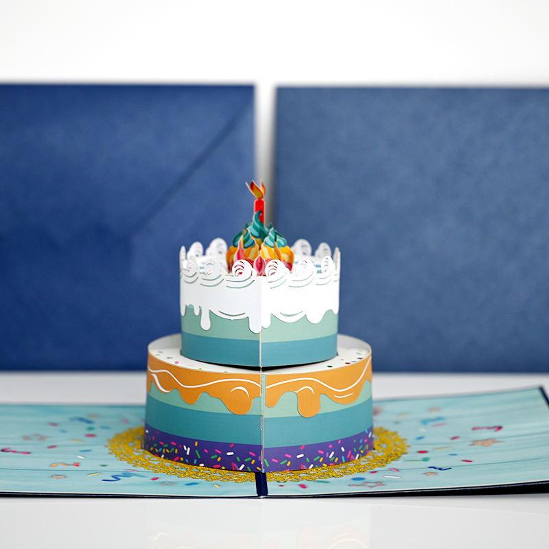 Happy Birthday Cake Pop-Up Card