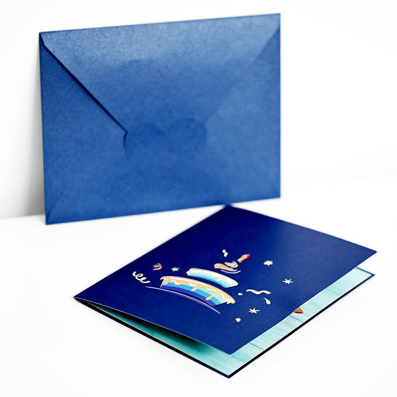 Happy Birthday Cake Pop-Up Card - Image 4