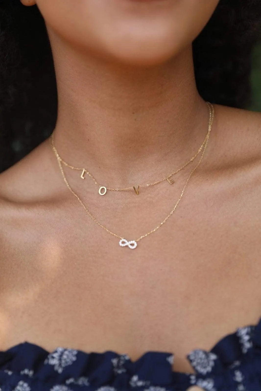 Infinity Pave Necklace - Image 3