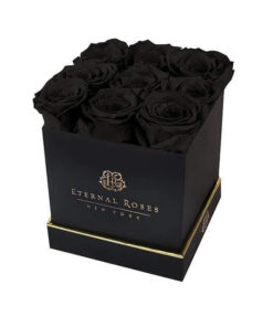 Lennox Nine Eternal Roses Gift Box- Midnight Black Roses