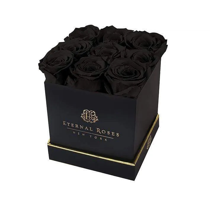 Lennox Nine Eternal Roses Gift Box- Midnight Black Roses