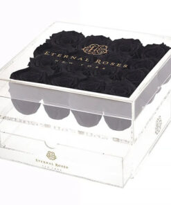 Madison Sixteen Rose Gift Box | Midnight Black Roses