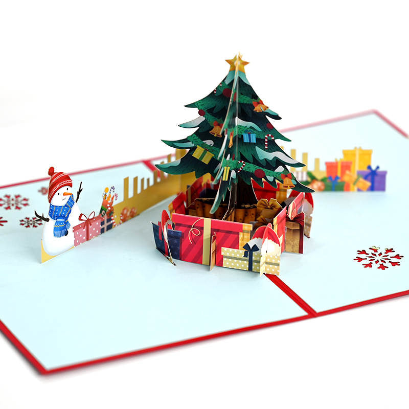 Santa Decorating a Christmas Tree Pop-Up Card - Image 5
