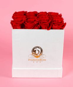 The White Velvet Emerald Rose Box