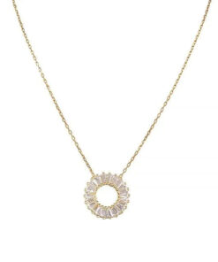 Round Baguette Necklace