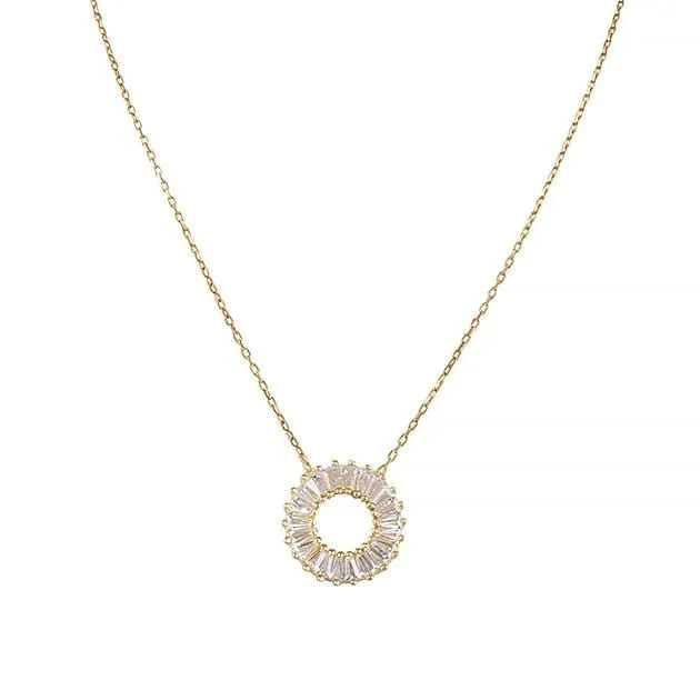 Round Baguette Necklace