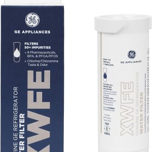 GE XWFE Refrigerator Water Filter with Smart Chip, Certified to Reduce Lead & Pharmaceuticals